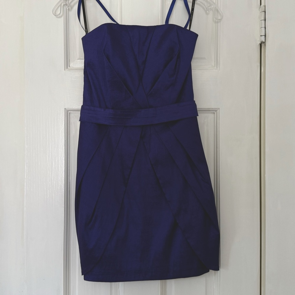 Jessica McClintock Reflexive Blue Mini Dress